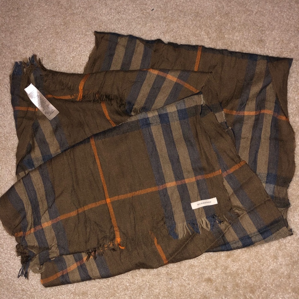 Burberry Giant Check Gauze Scarf